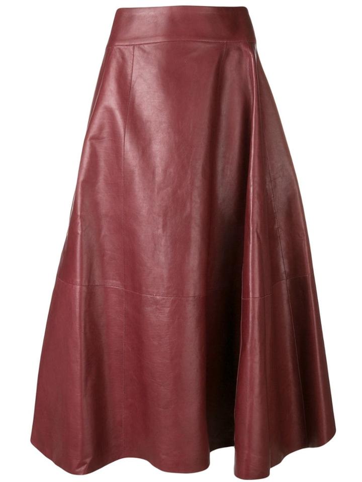 Bottega Veneta Classic Midi Skirt - Brown