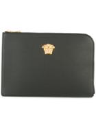Versace - Palazzo Wristlet Clutch - Men - Calf Leather - One Size, Black, Calf Leather