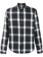 Dondup Long-sleeved Plaid Shirt - Black