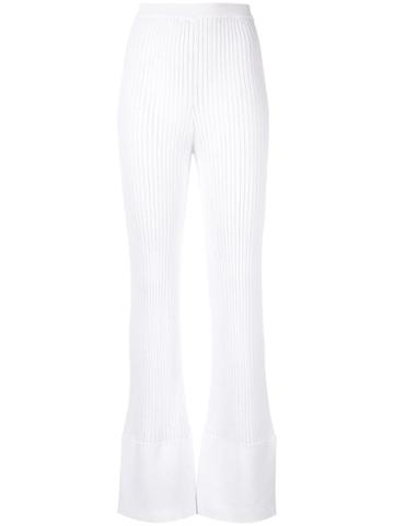 Moeva Aida Ribbed Trousers - White