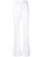 Moeva Aida Ribbed Trousers - White