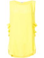 Nina Ricci Ruched Side Detail Top - Yellow & Orange