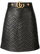Gucci Gg Logo Mini Skirt - Black