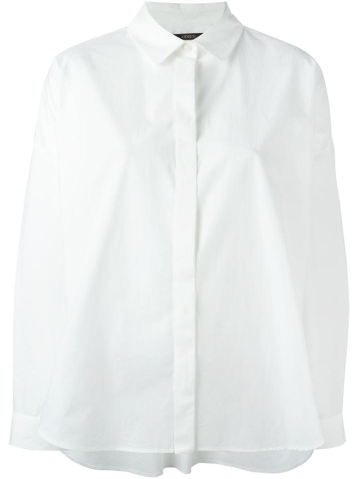 Odeeh Boxy Shirt, Women's, Size: 36, White, Cotton