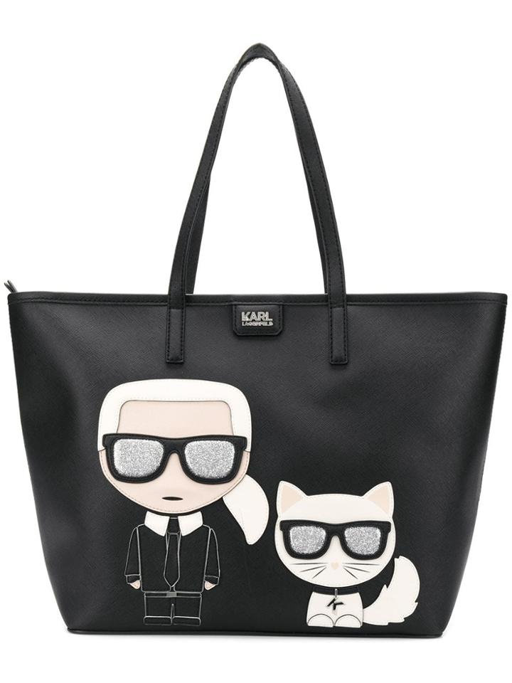 Karl Lagerfeld K/ikonik Soft Shopper - Black