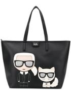 Karl Lagerfeld K/ikonik Soft Shopper - Black