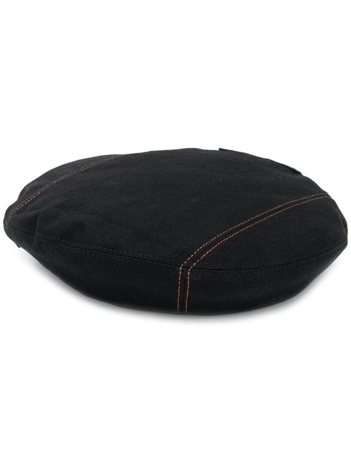 Versace Plain Beret - Black