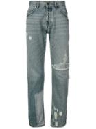 Diesel Black Gold Slim Bleached Patch Jeans - Blue