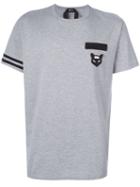 No21 Chest Patch T-shirt, Men's, Size: Small, Grey, Cotton