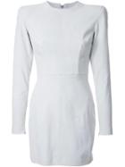 Alex Perry 'sutton' Mini Dress, Women's, Size: 6, Grey, Suede