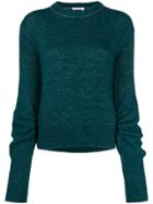 Chloé Ruched Sleeve Knitted Jumper - Green
