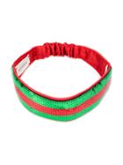 Gucci Kids - Sequin Web Headband - Kids - Silk/polyester - One Size, Red