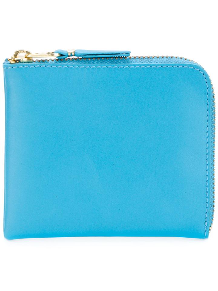 Comme Des Garçons Wallet Zip Around Purse - Blue
