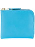 Comme Des Garçons Wallet Zip Around Purse - Blue