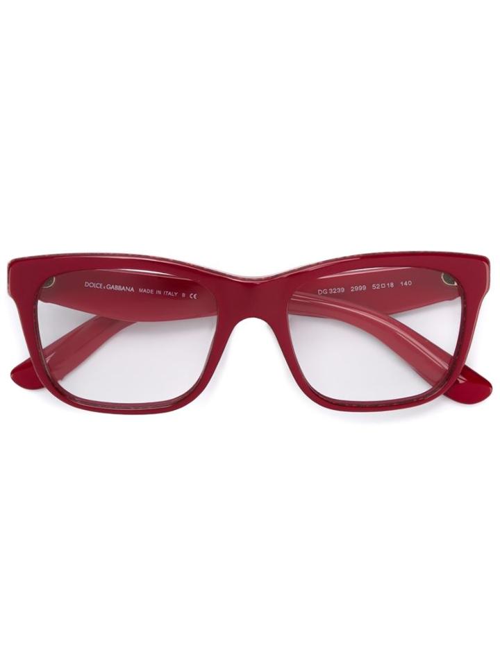 Dolce & Gabbana Floral Arm Glasses