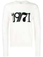 Saint Laurent 1971 Embroidered Sweater - Nude & Neutrals