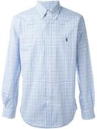 Ralph Lauren - Checked Shirt - Men - Cotton - M, Blue, Cotton