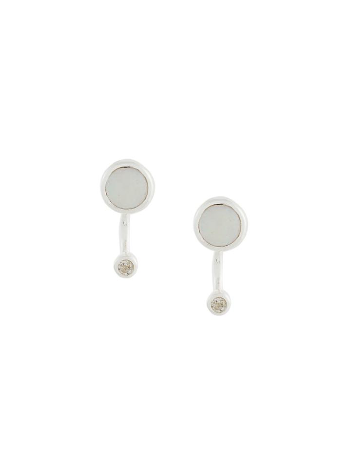 Pamela Love Gravitation Opal And Topaz Earrings - Metallic