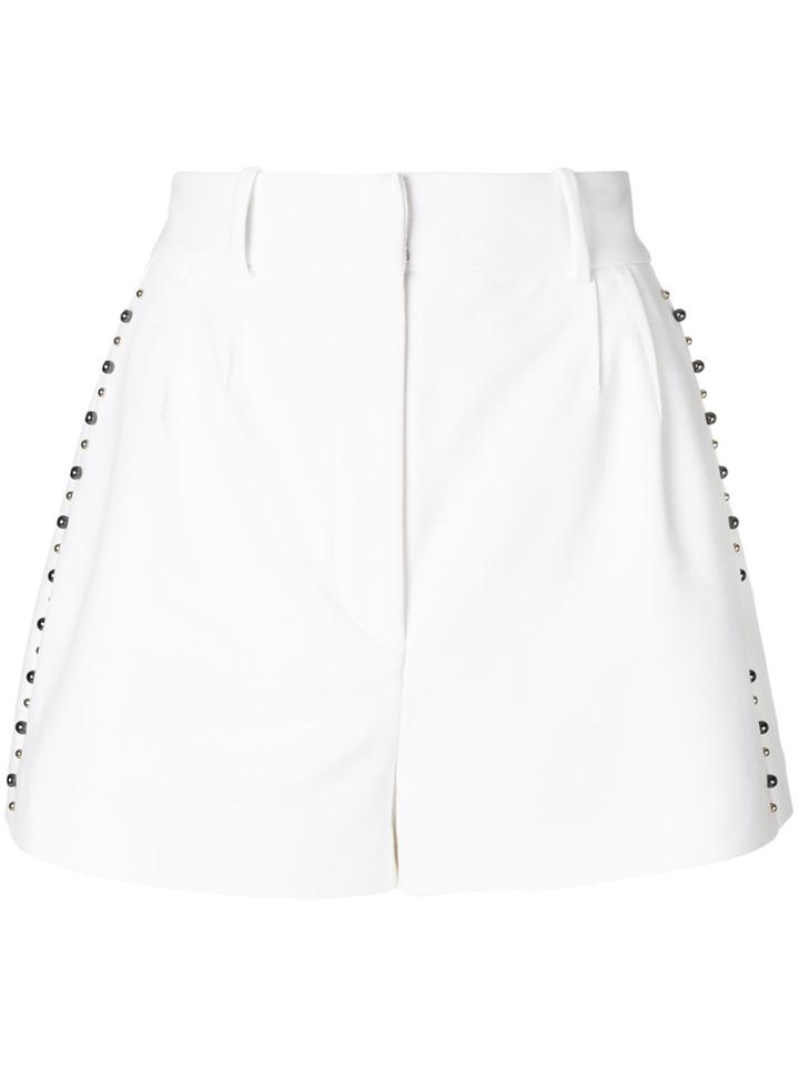 Versace Stud Detail Shorts - White