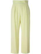 Céline Vintage Wide Leg Trousers, Women's, Size: 44, Yellow/orange