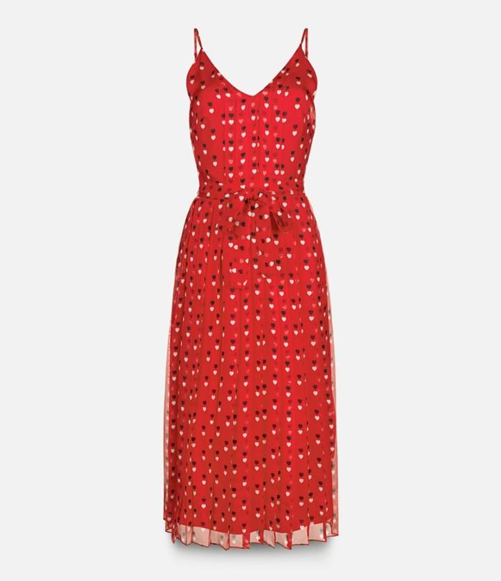 Christopher Kane Love Heart Print Strappy Dress