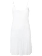 Ann Demeulemeester Elongated Ribbed Cami, Women's, Size: 40, White, Cotton/lyocell