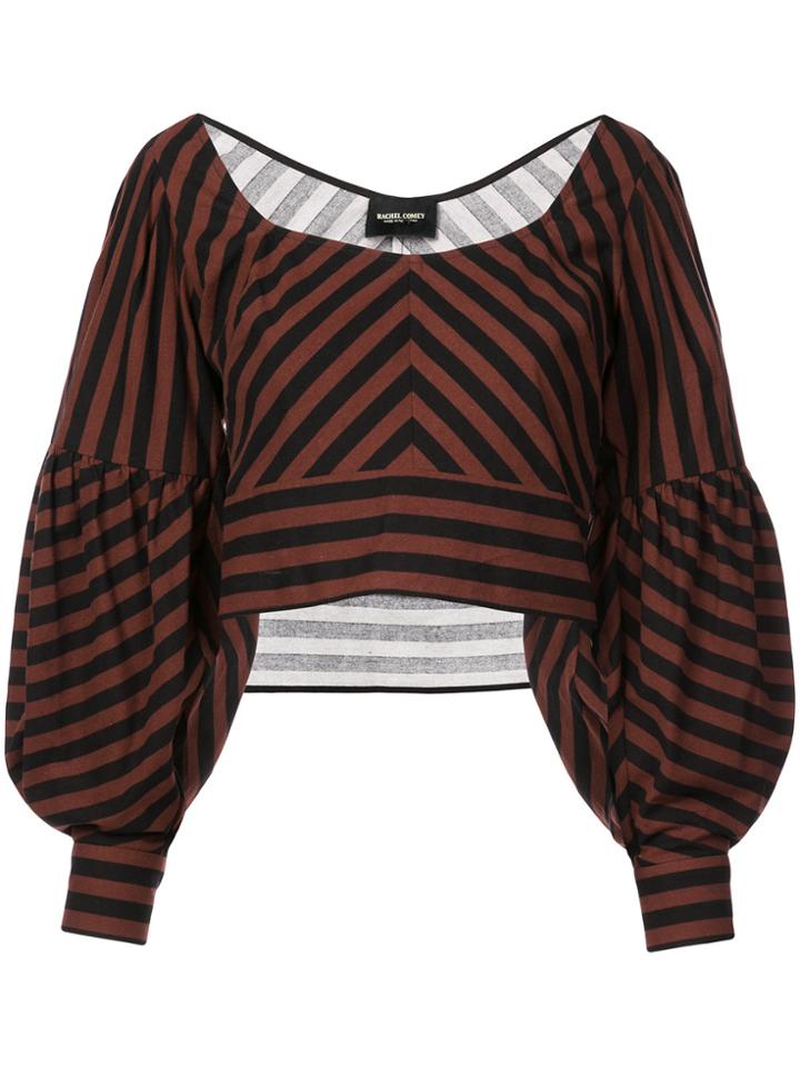 Rachel Comey Oversized Sleeve Cropped Top - Brown