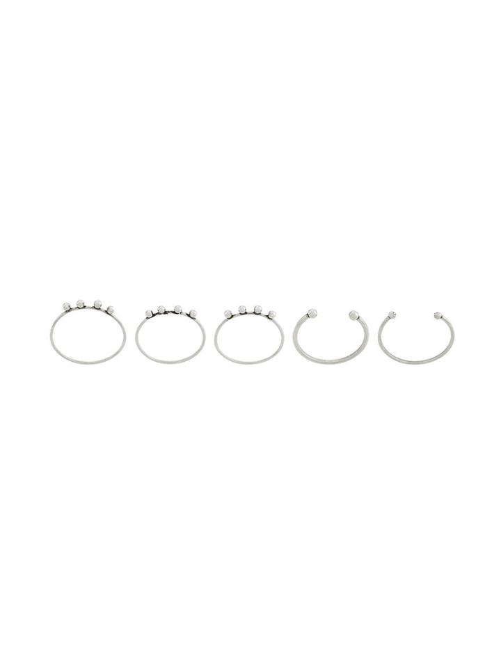 Isabel Marant Delicate Set Of Rings - Metallic