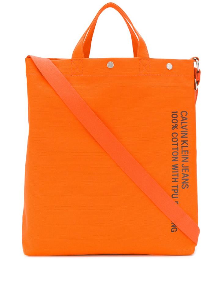 Calvin Klein Utility Tote Bag - Orange