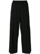 Boboutic Camouflage Print Gathered Ankle Trousers - Blue