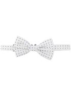 Dolce & Gabbana Polka Dot Bow Tie - White