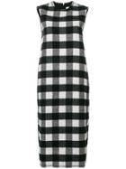 Peter Jensen Sleeveless Check Dress - Black