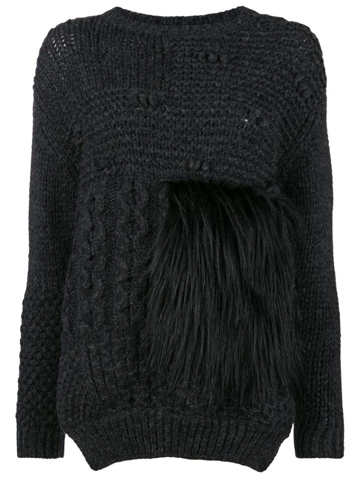 Simone Rocha Patchwork Sweater - Black