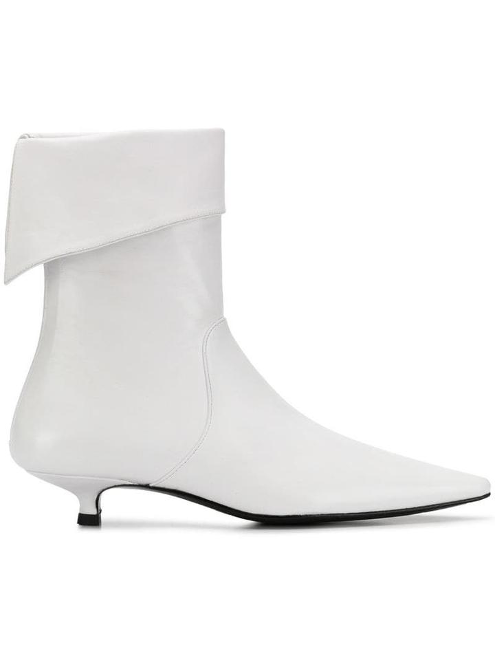 Dorateymur Crucified Ankle Boots - White