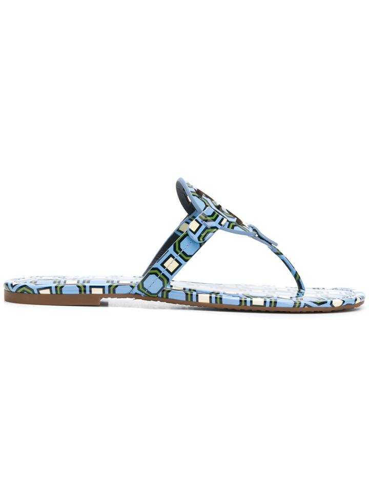 Tory Burch Miller Printed Sandals - Blue
