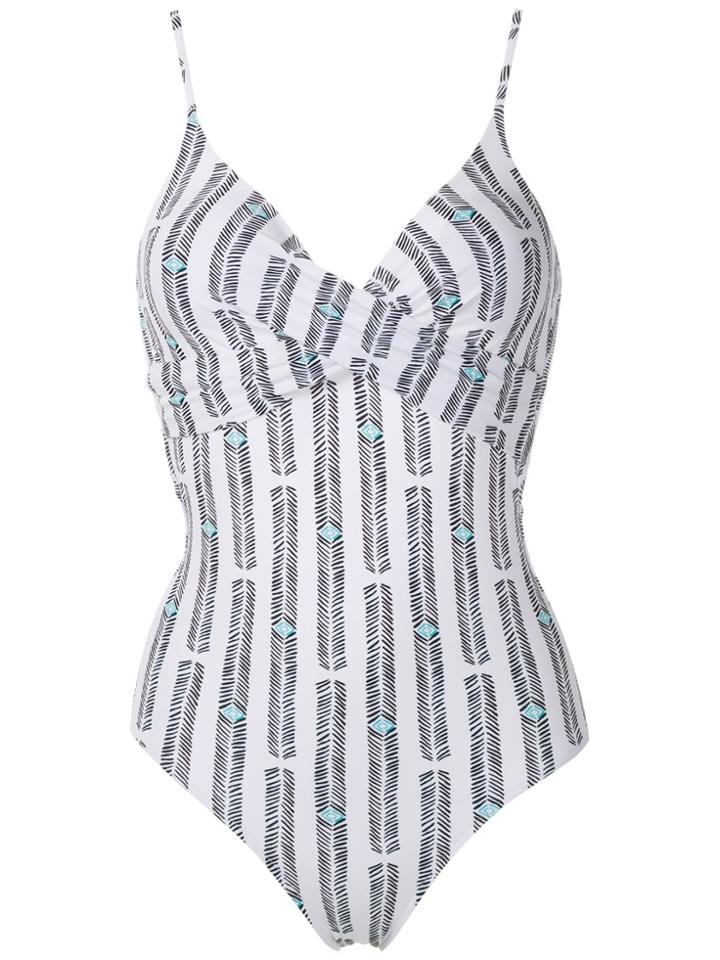 Lygia & Nanny Maillot Bianca Estampado - White