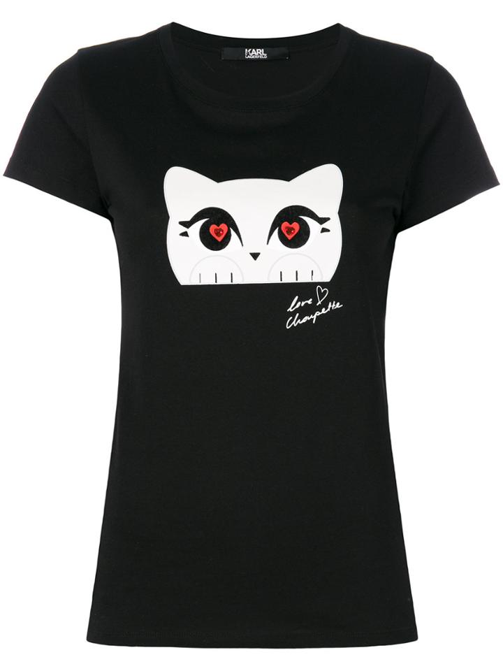 Karl Lagerfeld Choupette Love T-shirt - Black