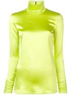 Styland High-neck Blouse - Green