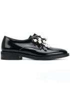 Coliac Pearl Ring Front Brogues - Black