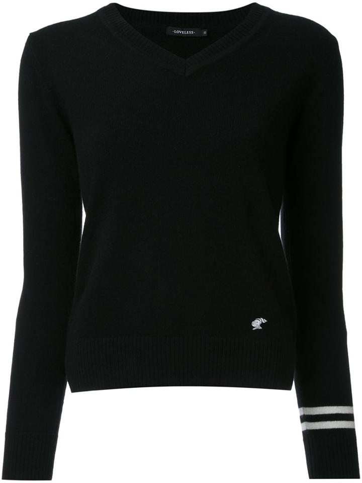 Loveless V-neck Jumper, Women's, Size: 36, Black, Cashmere