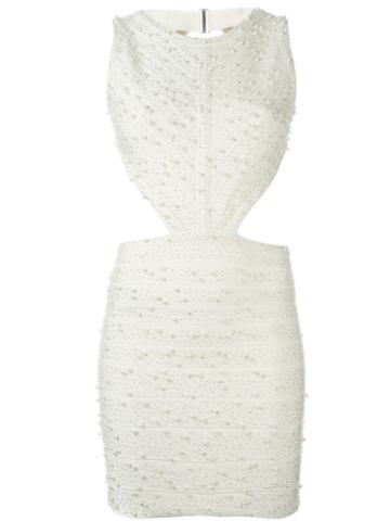 Hervé Léger Cut-out Laterals Short Dress