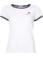Mother Contrast Trim T-shirt - White