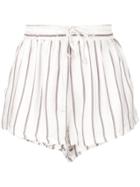 Onia Loose Fit Short Shorts - Arrowhead Stripe