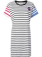 Être Cécile Striped T-shirt Dress - White