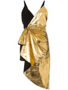 Gucci Asymmetric Mini Dress - Gold