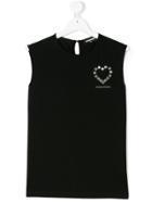 Dsquared2 Kids Studded Heart Tank Top - Black