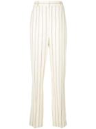 Khaite Pinstripe Tailored Trousers - Neutrals