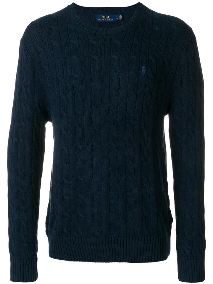 Polo Ralph Lauren Cable Knit Jumper - Blue