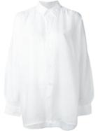 Junya Watanabe Comme Des Garçons Oversized High-low Hem Shirt, Women's, Size: M, White, Linen/flax