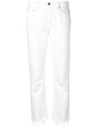 Grlfrnd Cropped Tatum Jeans - White